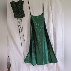 2 Piece Green Formal y2k